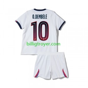 Billige Fotballdrakter Paris Saint-Germain Ousmane Dembele 10 Barn Bortedraktsett 2026/27 Kortermet